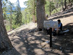 Saddle Junction at the Top of Icehouse Canyon