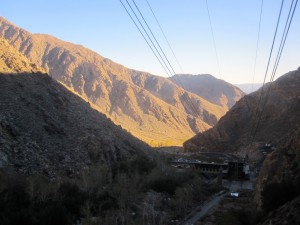 Looking down to the Valley Station