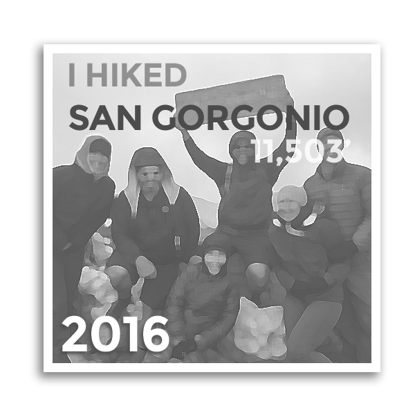 2016 SAN GORGONIO 2016 SAN GORGONIO