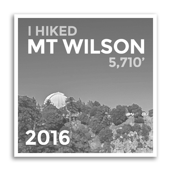 2016 MT WILSON 2016 MT WILSON