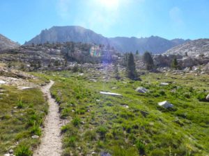 The trail towards Guitar Lake