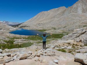 View from our campsite at the tarn above Guitar Lake