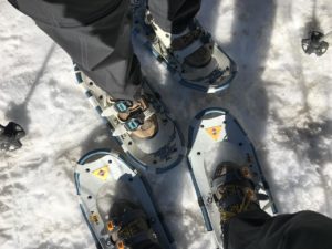 Last minute snowshoe check