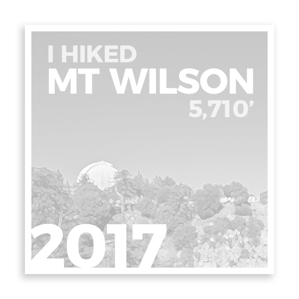 2017 MT WILSON 2017 MT WILSON