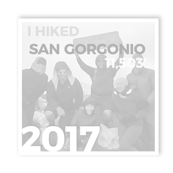 2017 SAN GORGONIO PEAK 2017 SAN GORGONIO PEAK