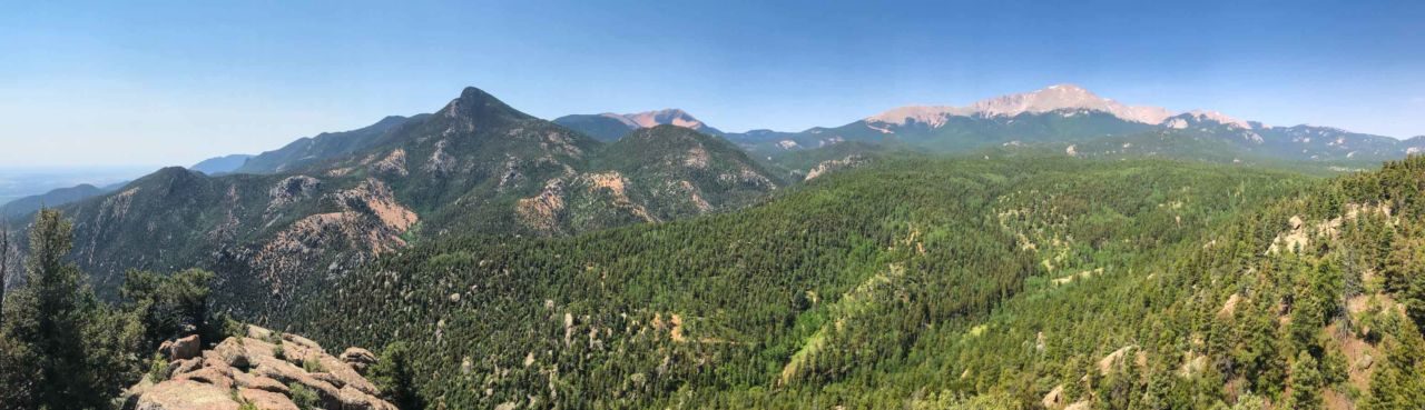 Pikes Peak in the distance