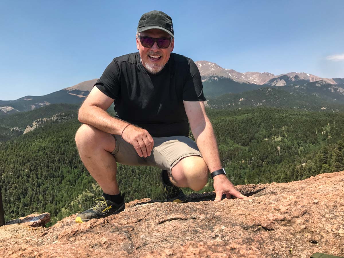 At the summit of Rocky Mountain