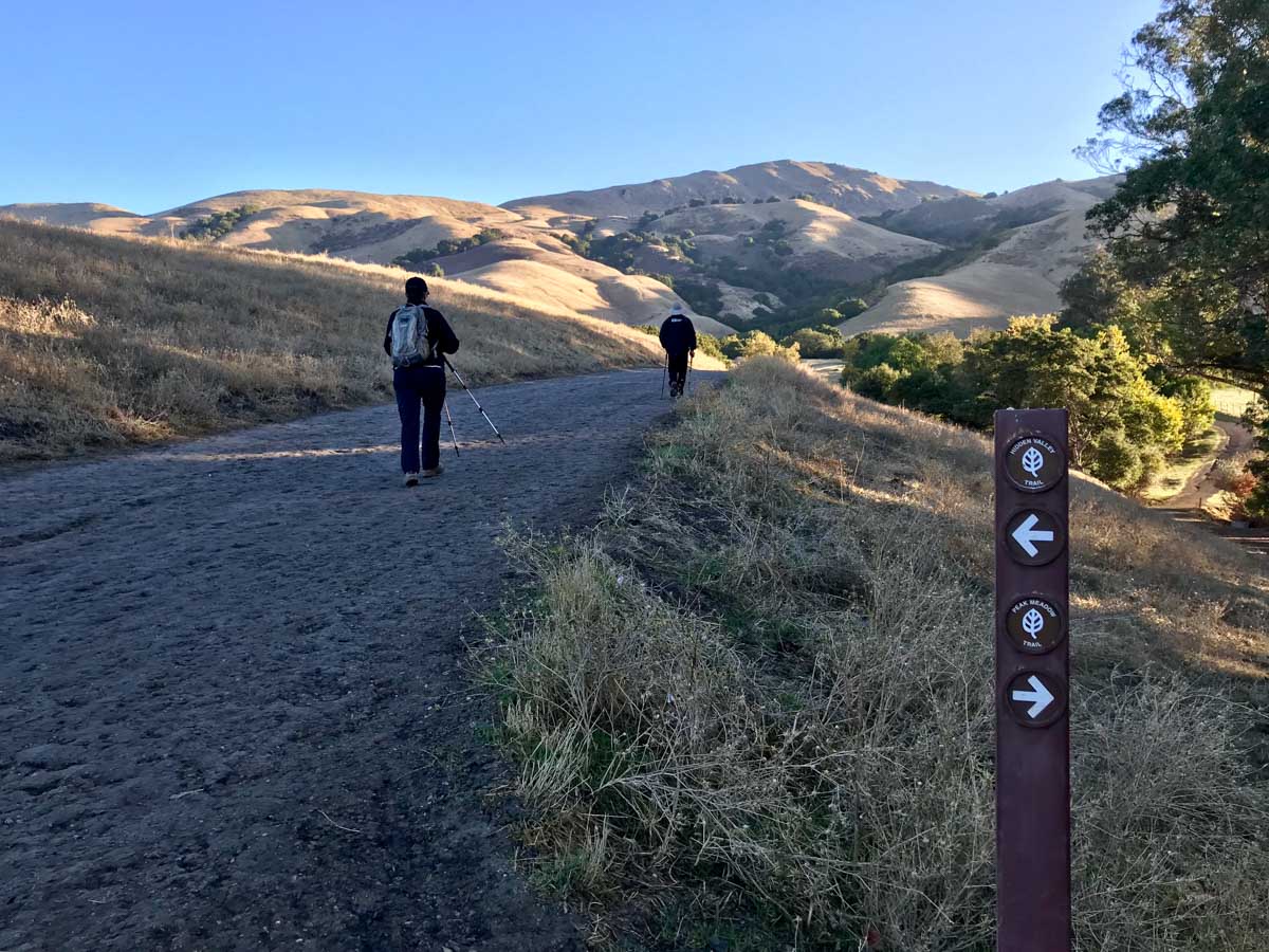 Early morning light on our way to Mission Peak