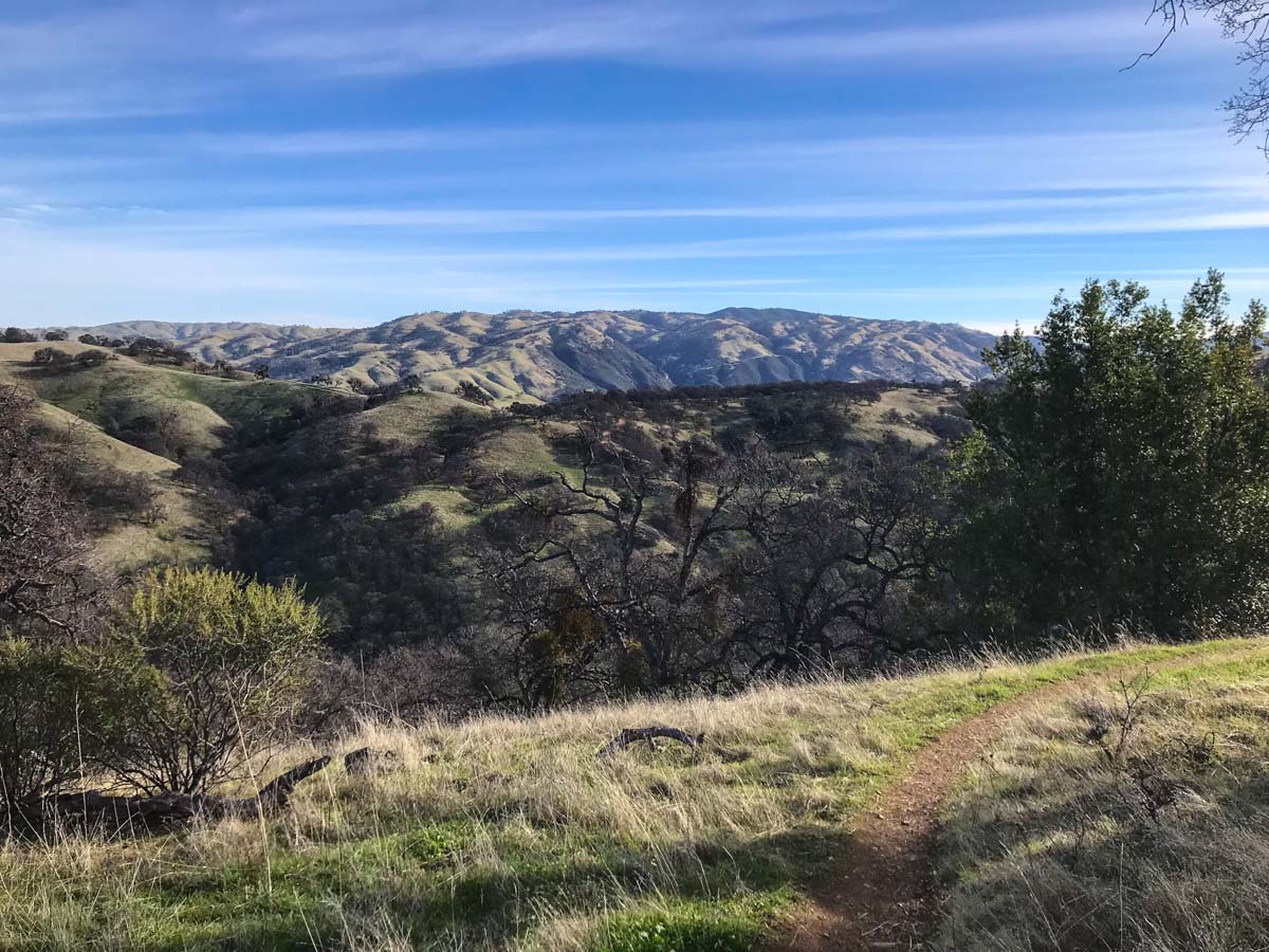 A view of the ridges to climb