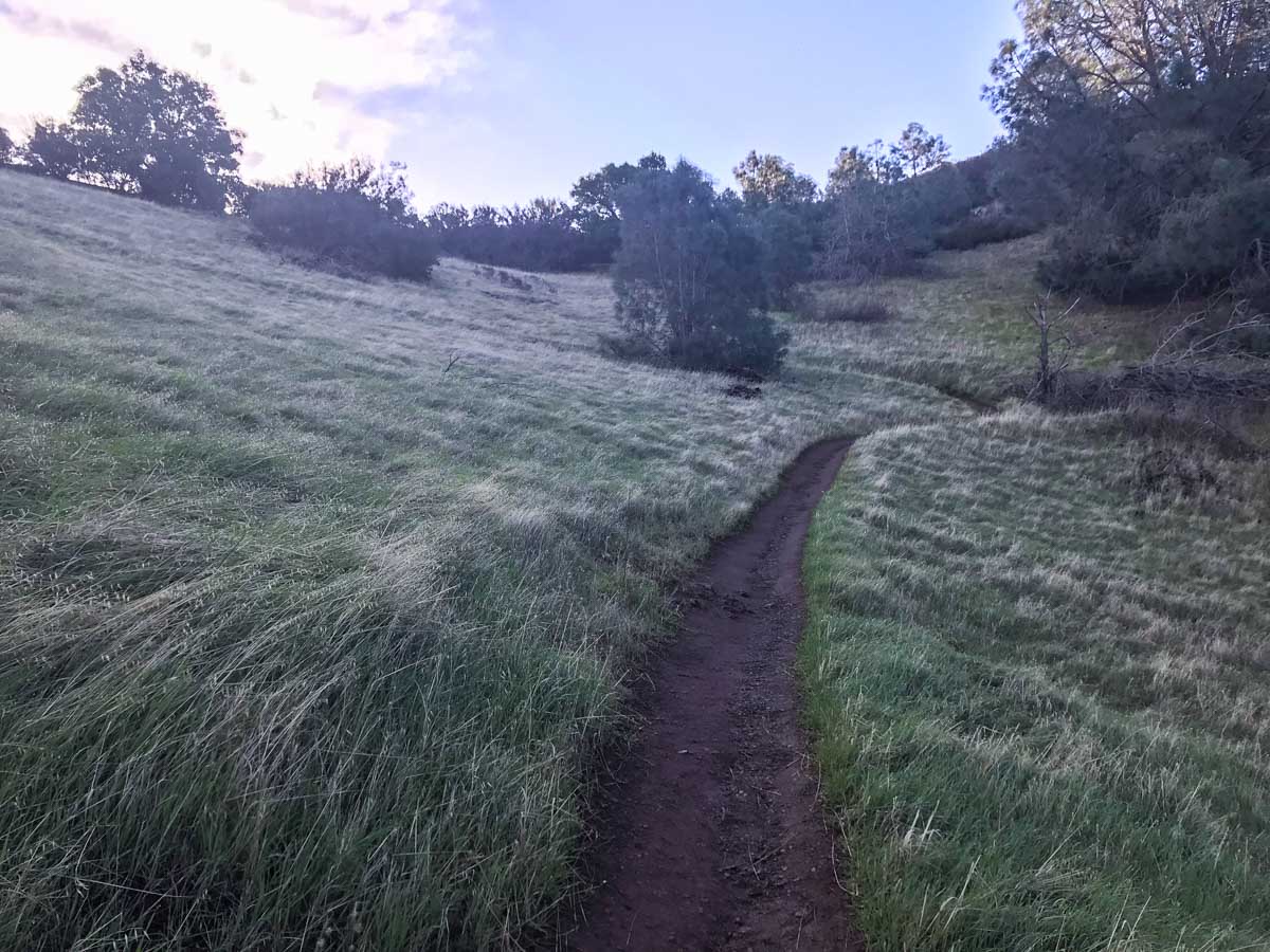 Starting up to the ridge