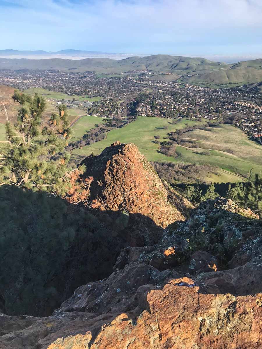Looking back down from Twin Peaks