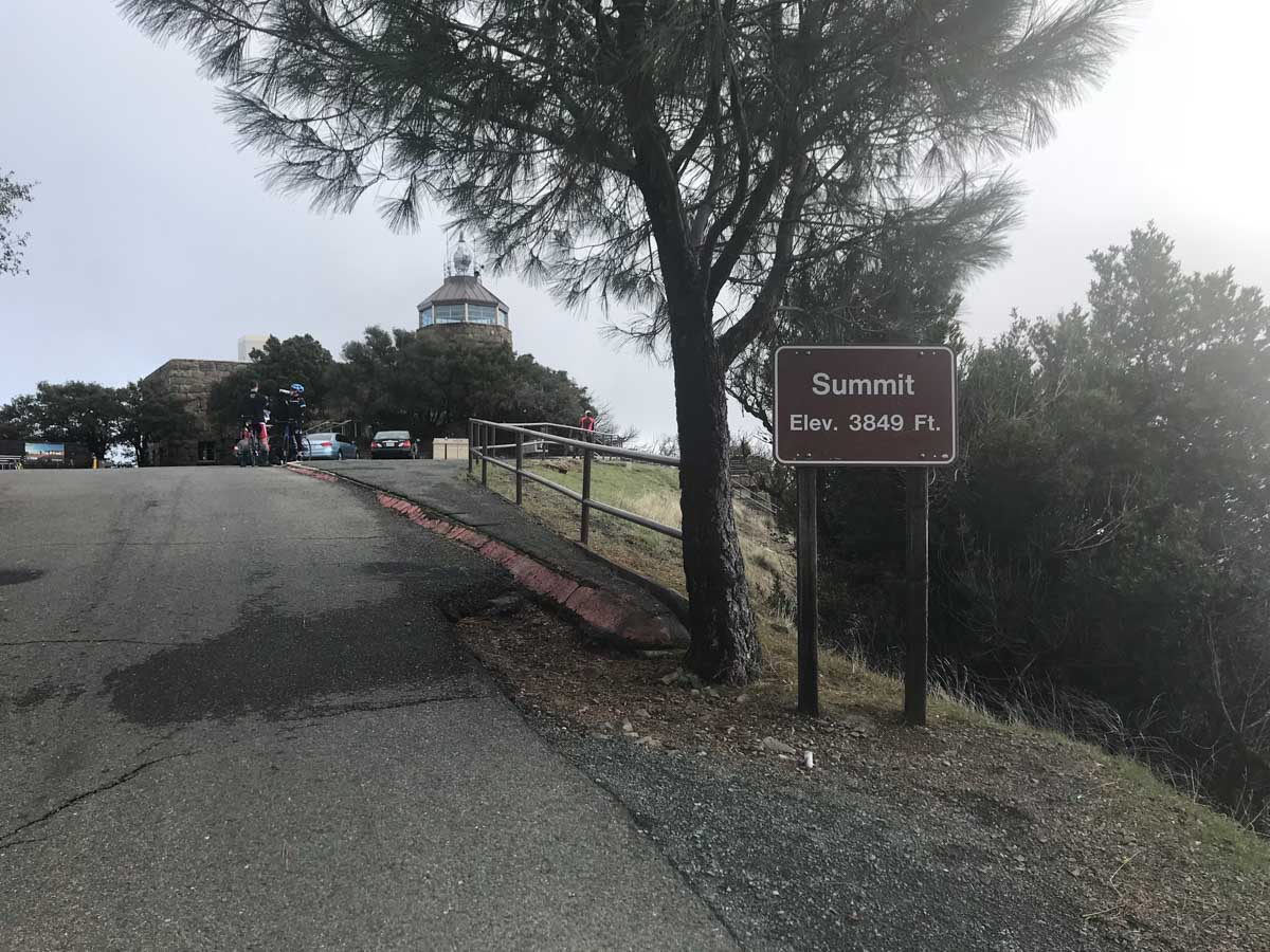 Arriving at the Mt Diablo Summit