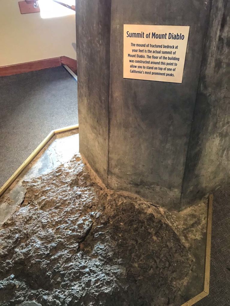 The actual summit of Diablo is inside the visitor center