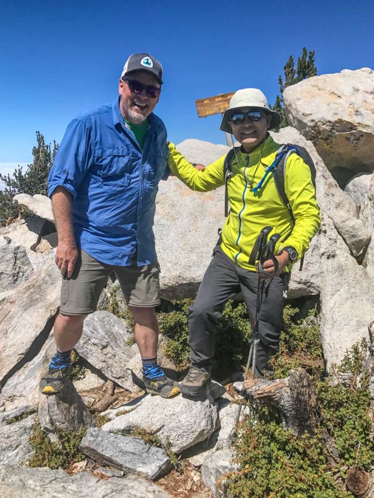 Always fun to meet fellow Six-Pack of Peaks challengers at the summit