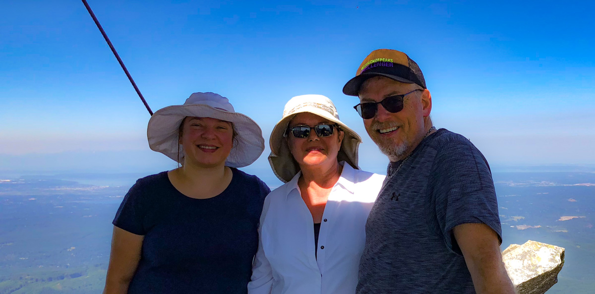 Three amigos at the Mt Pilchuck lookout tower