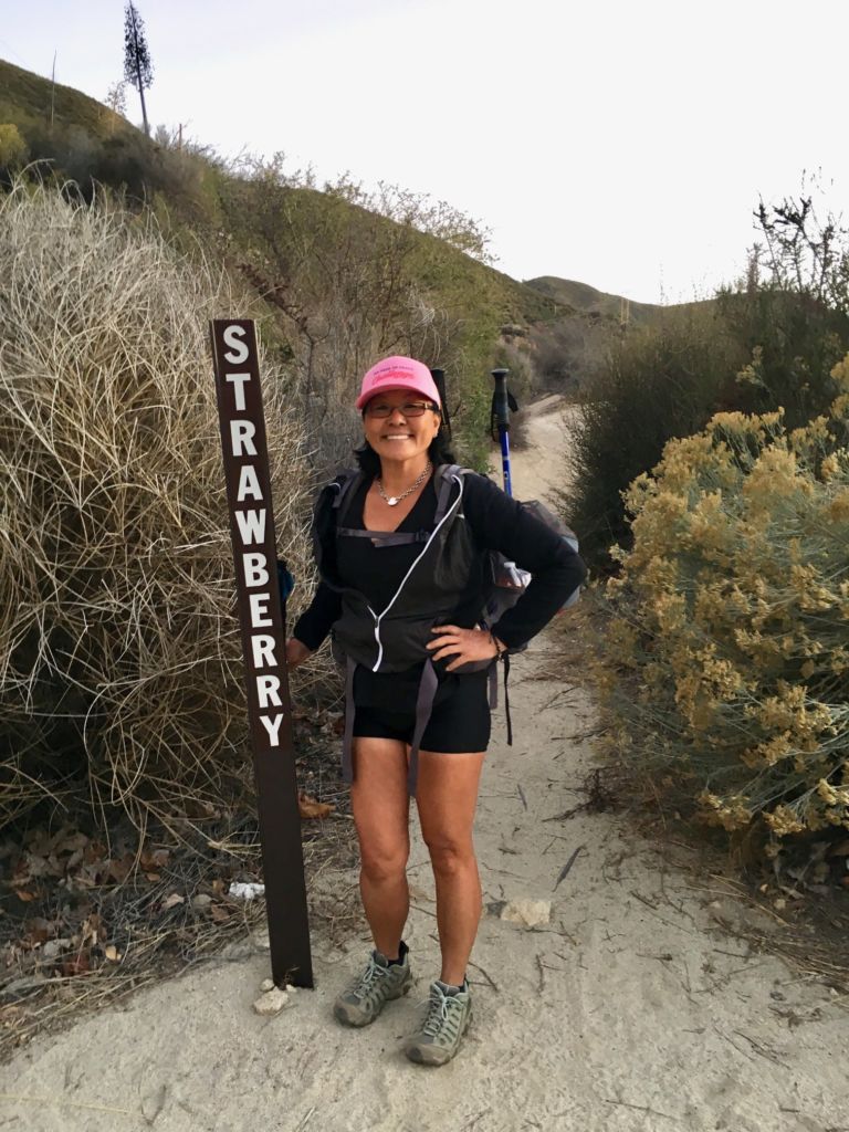 Marker for the Strawberry Peak Trail