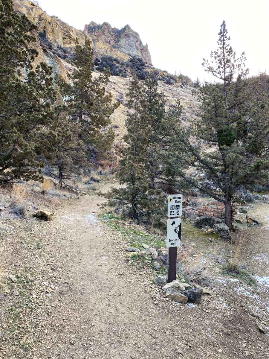 Starting the climb on the Burma Road Trail