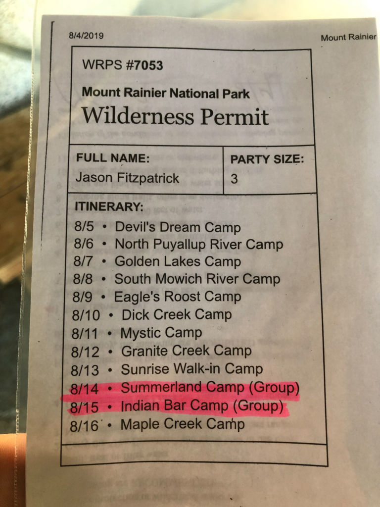 Wonderland Permit with Itinerary