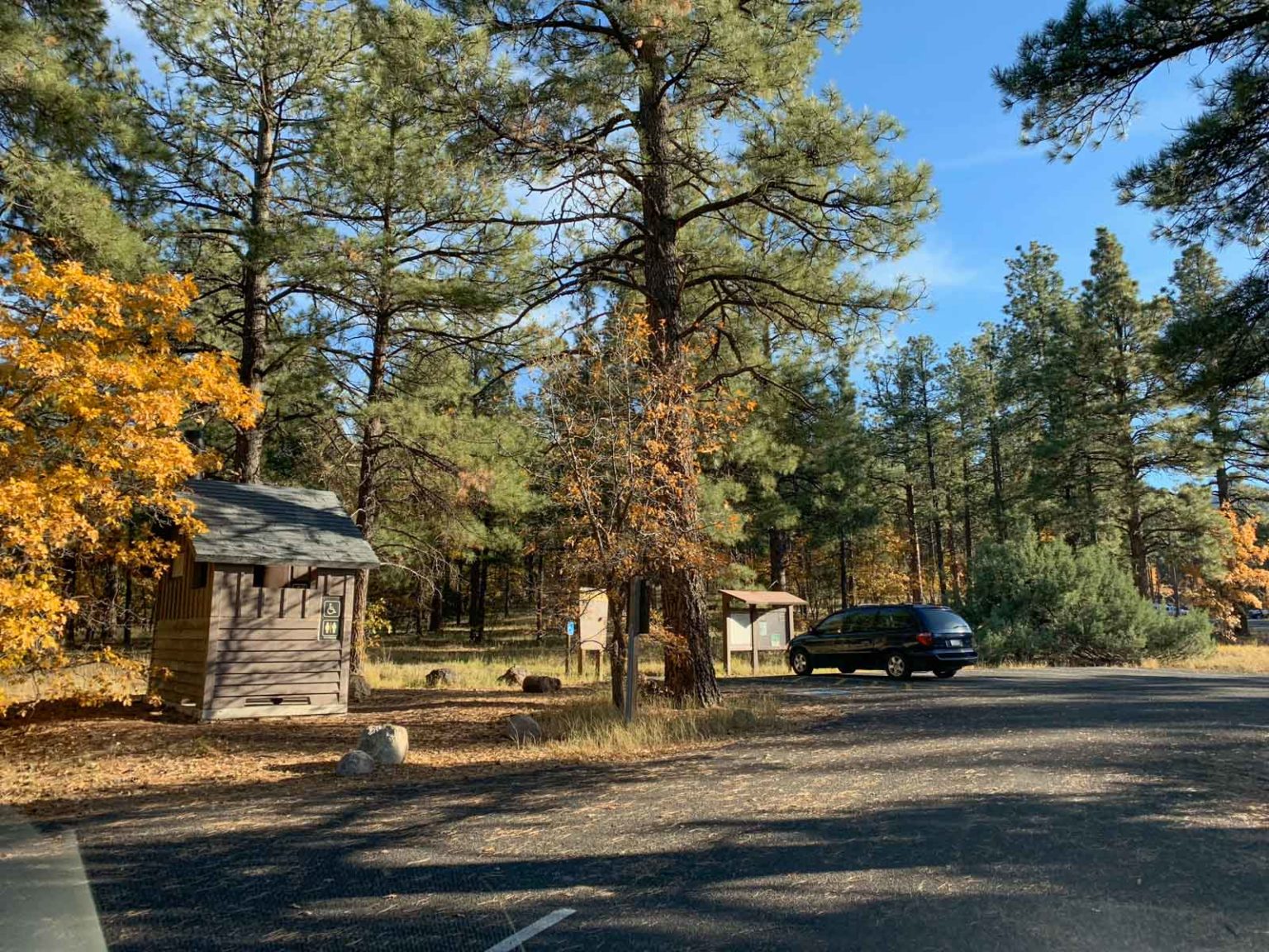 Trailhead parking for Bill Williams Mountain