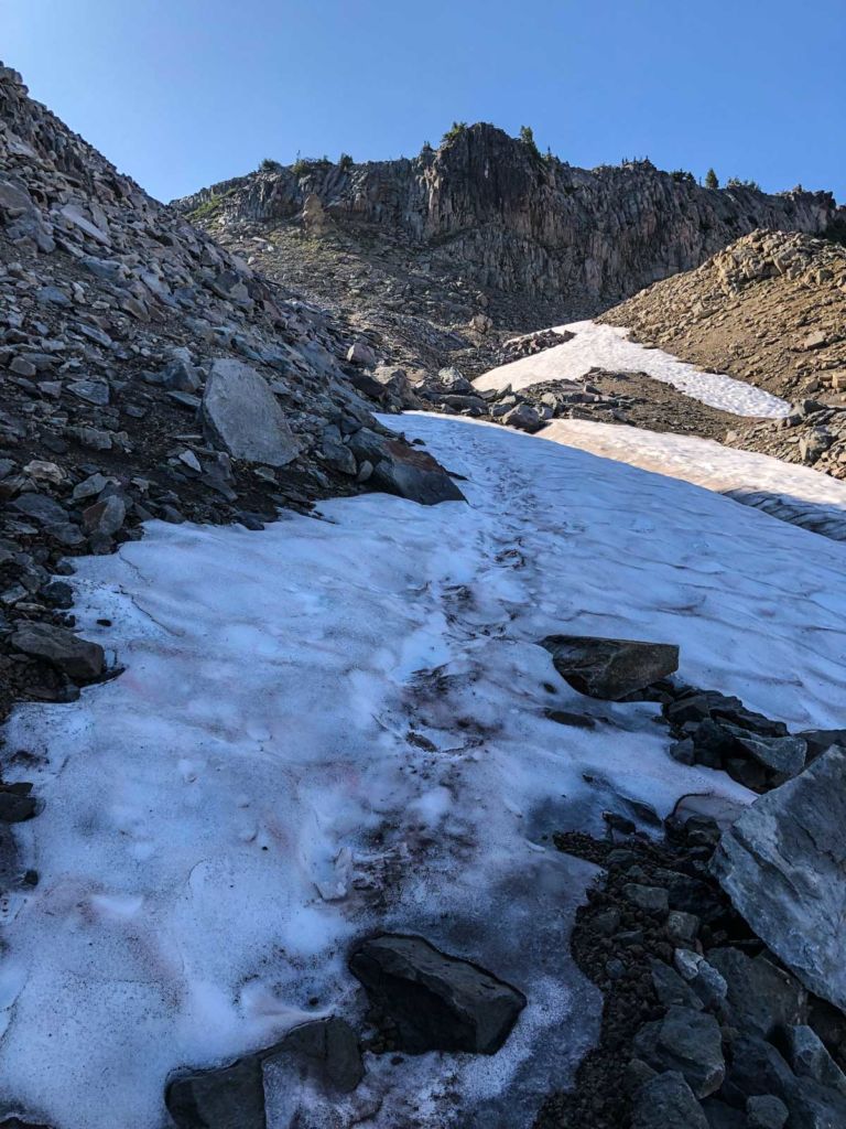 Snowfield near Panhandle Gap