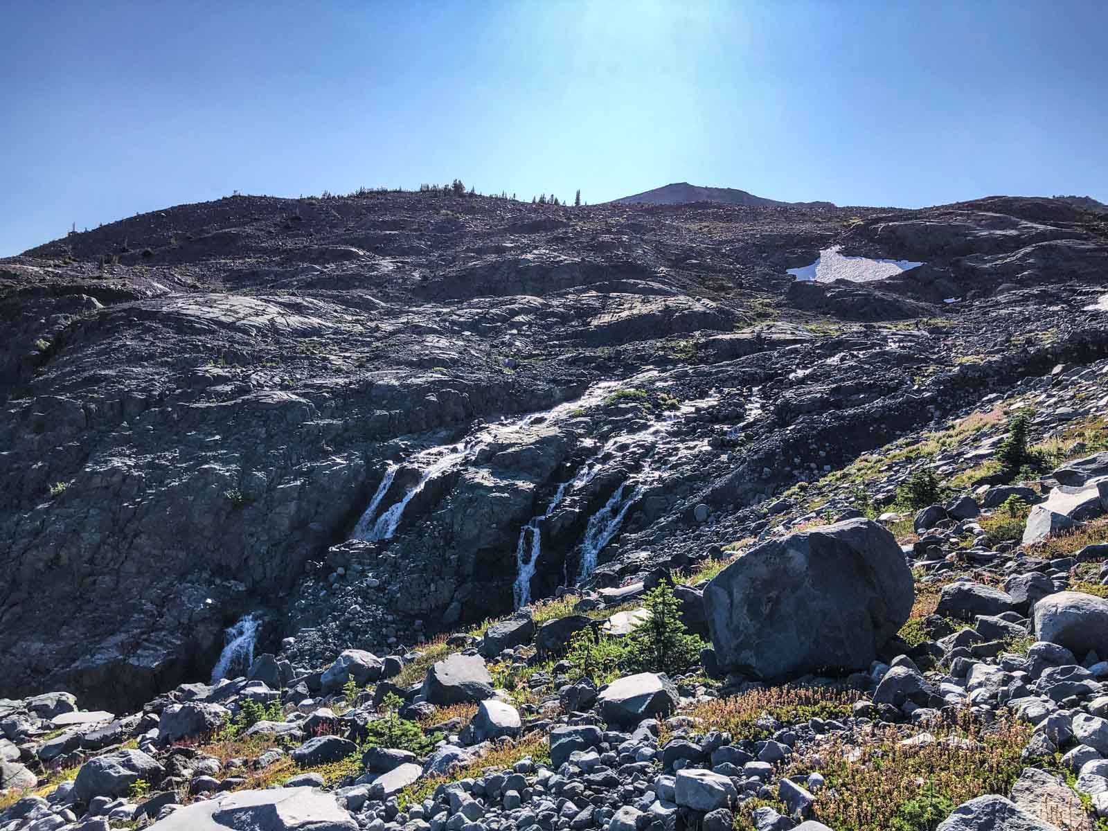 Climbing to Panhandle Gap