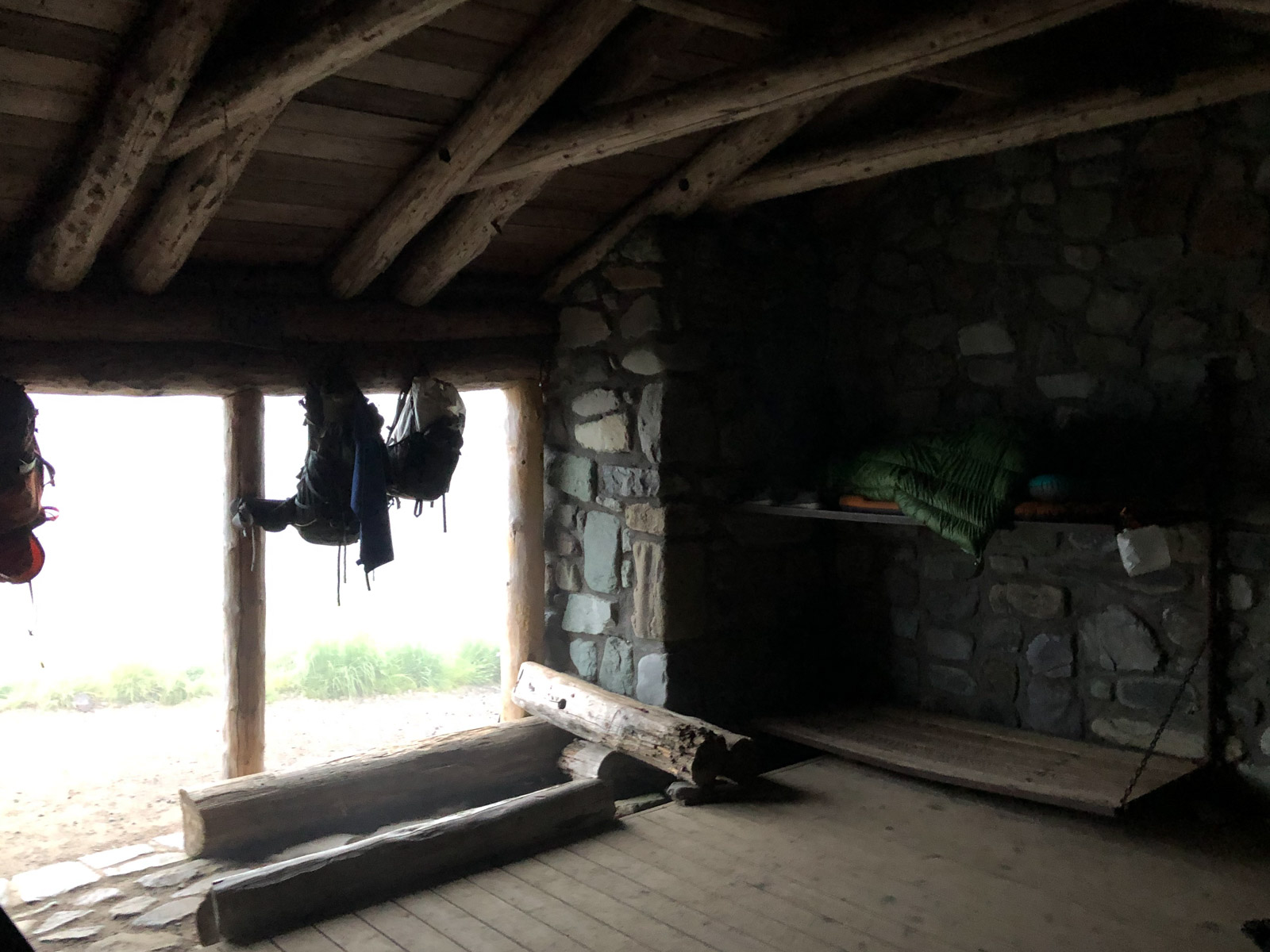 Inside the Indian Bar shelter
