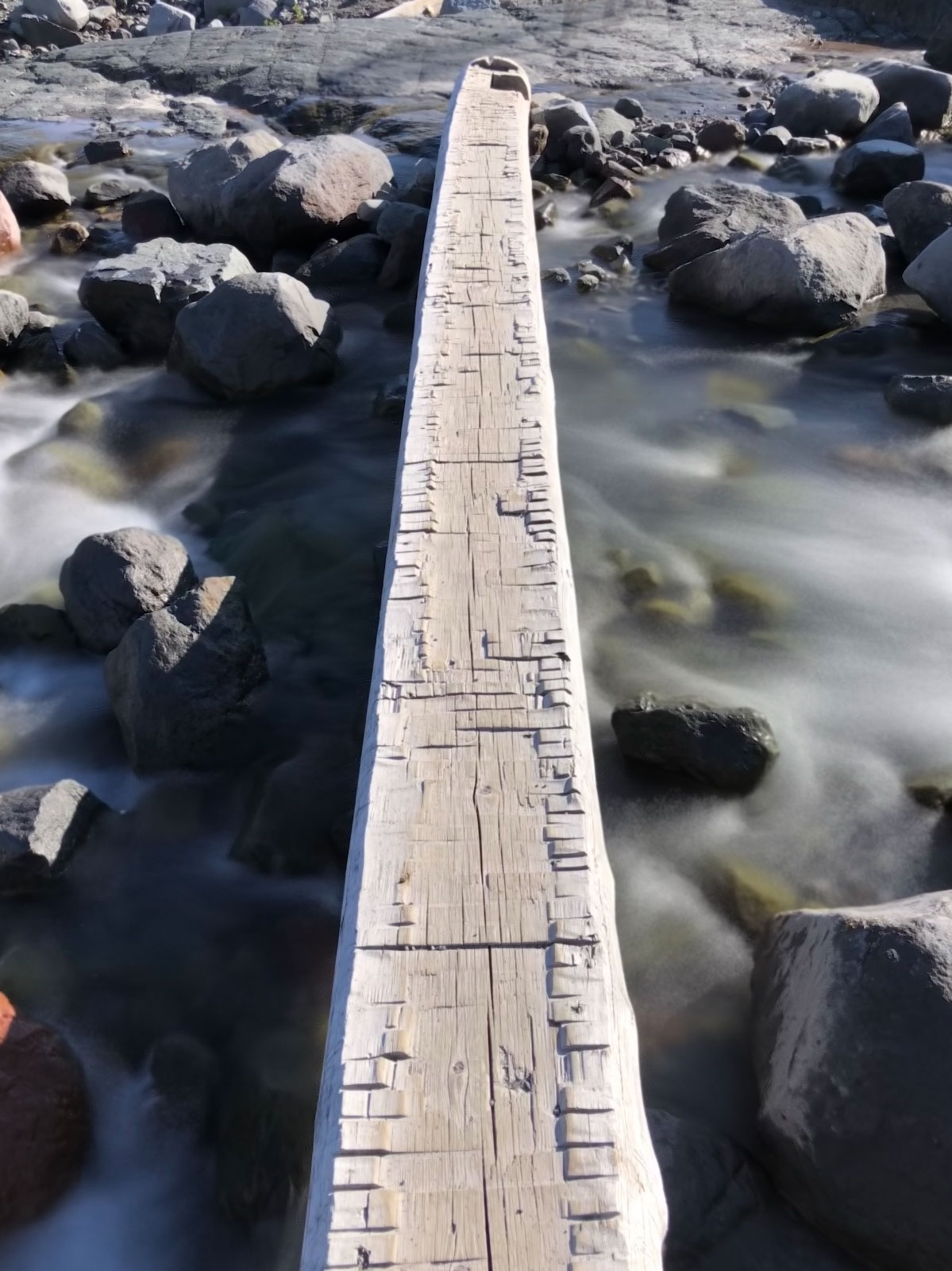 Water crossing below Panhandle Gap