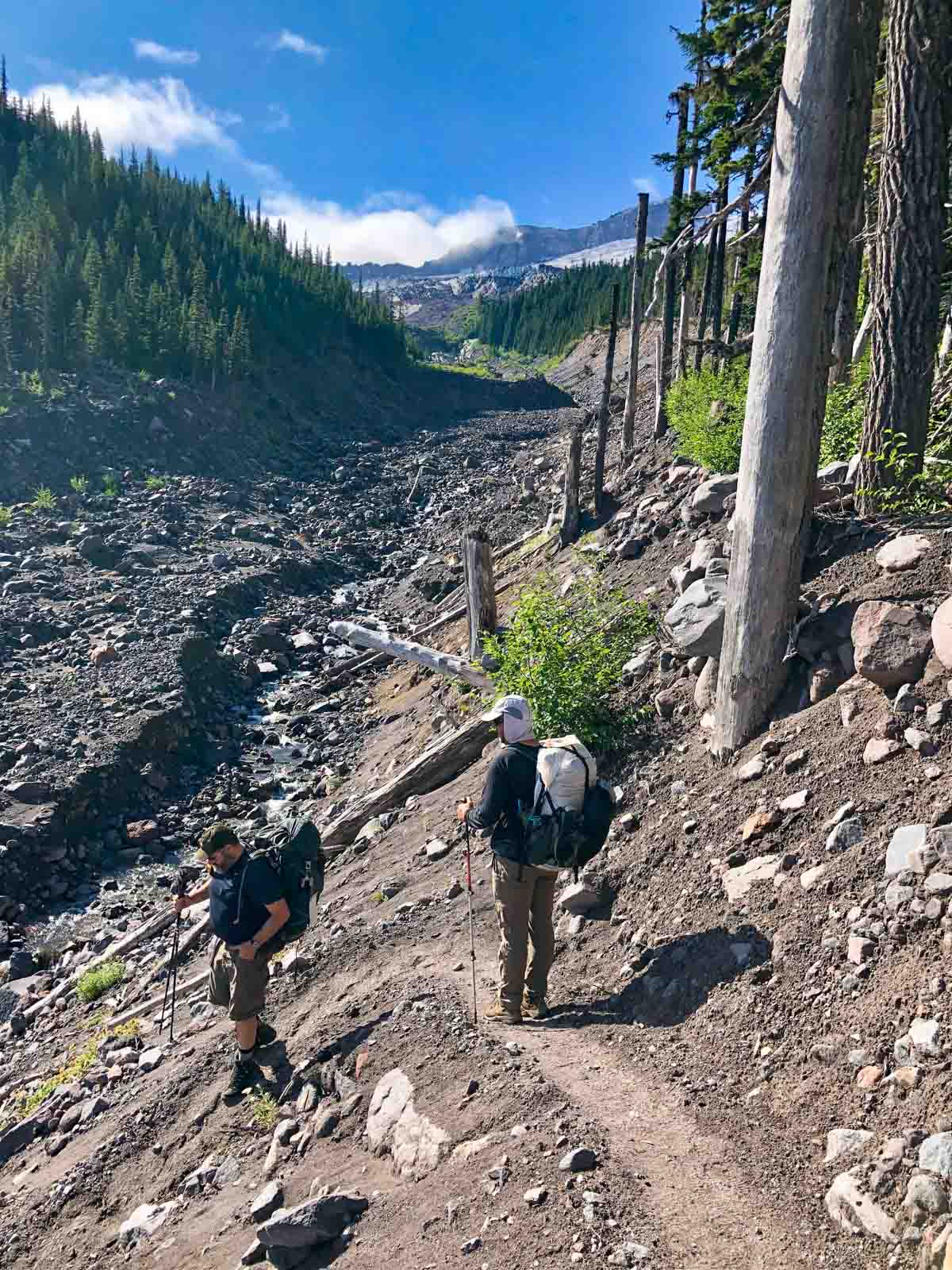 Below the Winthrop Glacier
