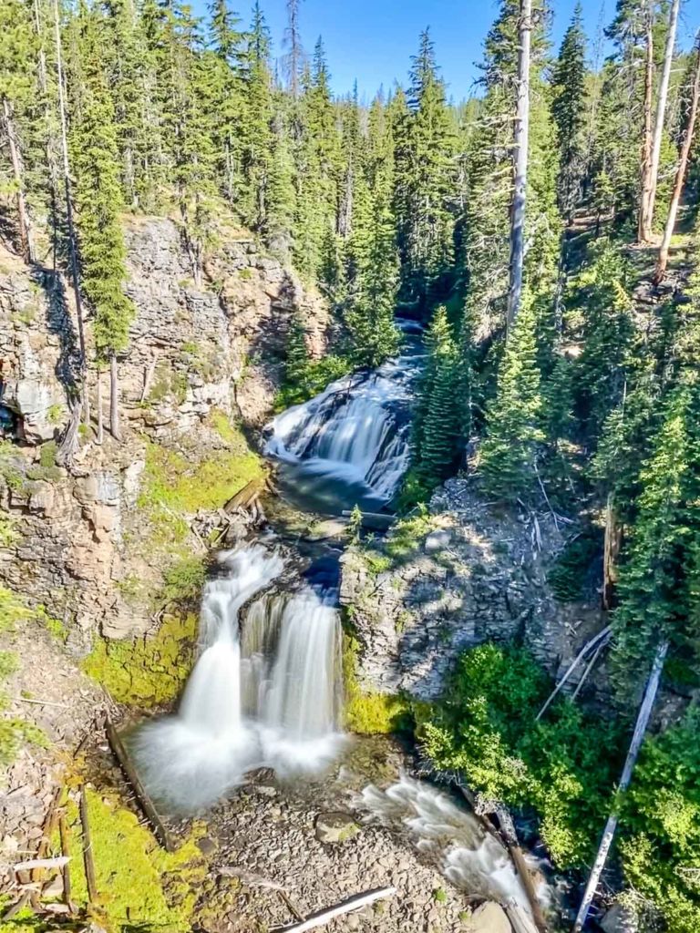 Double Falls on Tumalo Creek