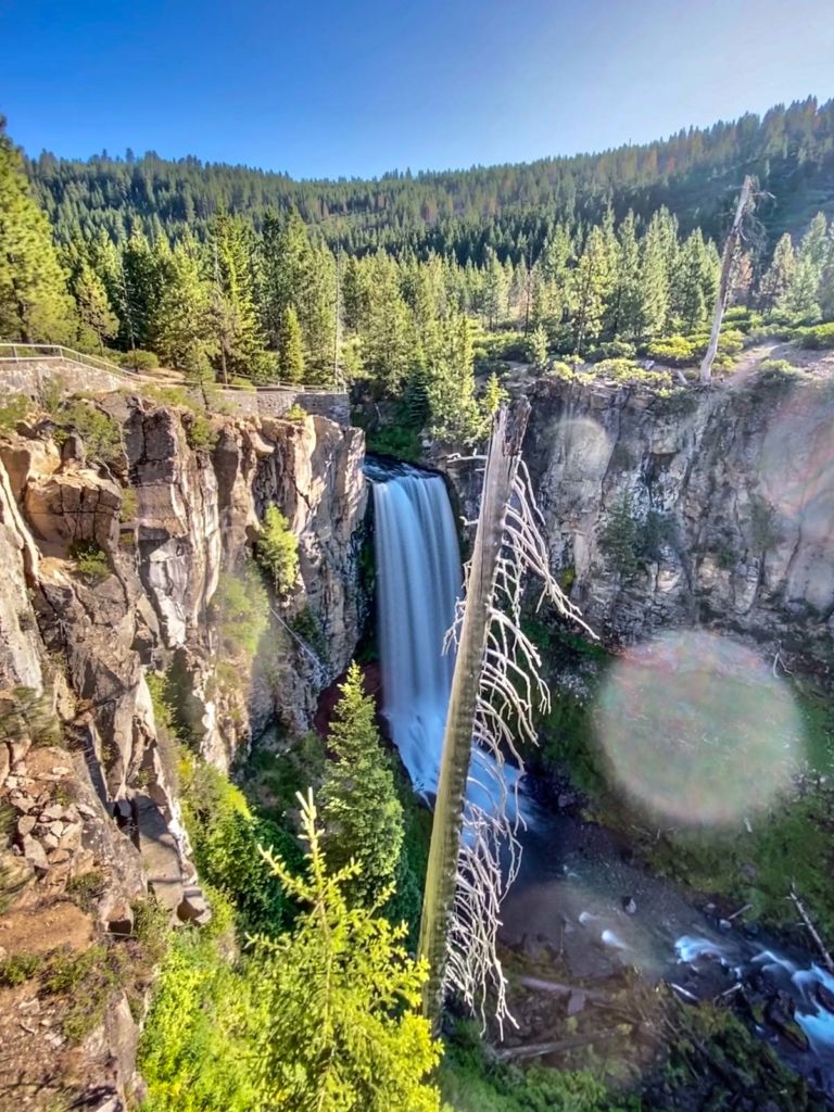 Approaching the top of Tumalo Falls