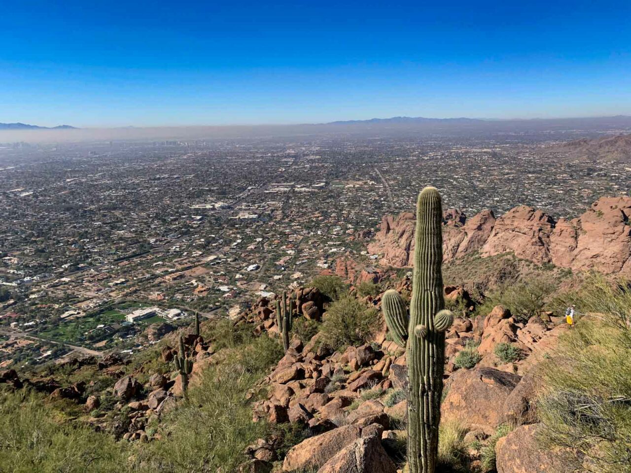 Downtown Phoenix from Camelback Mountain