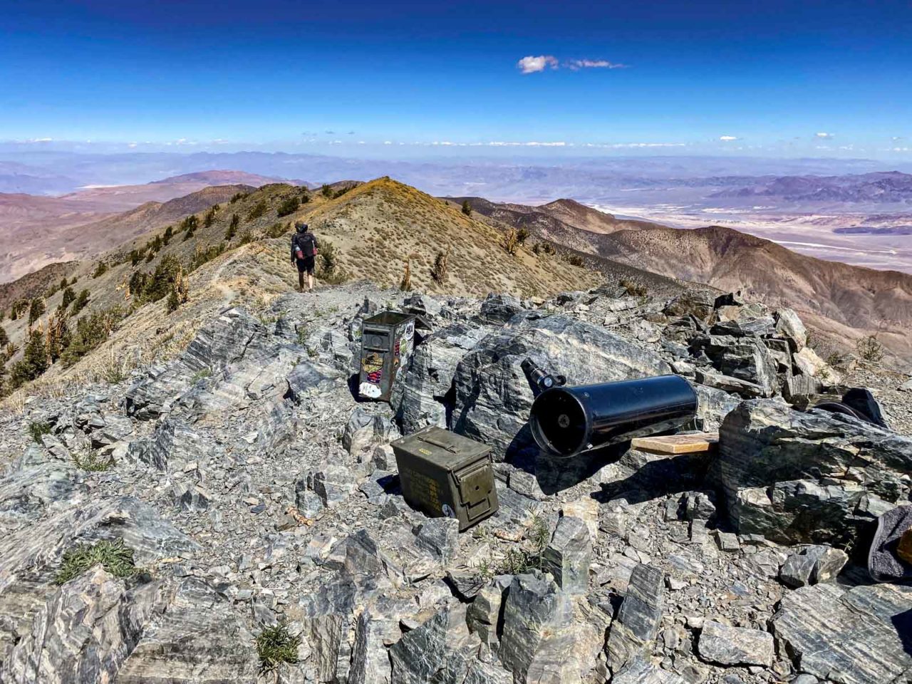Summit with the telescope