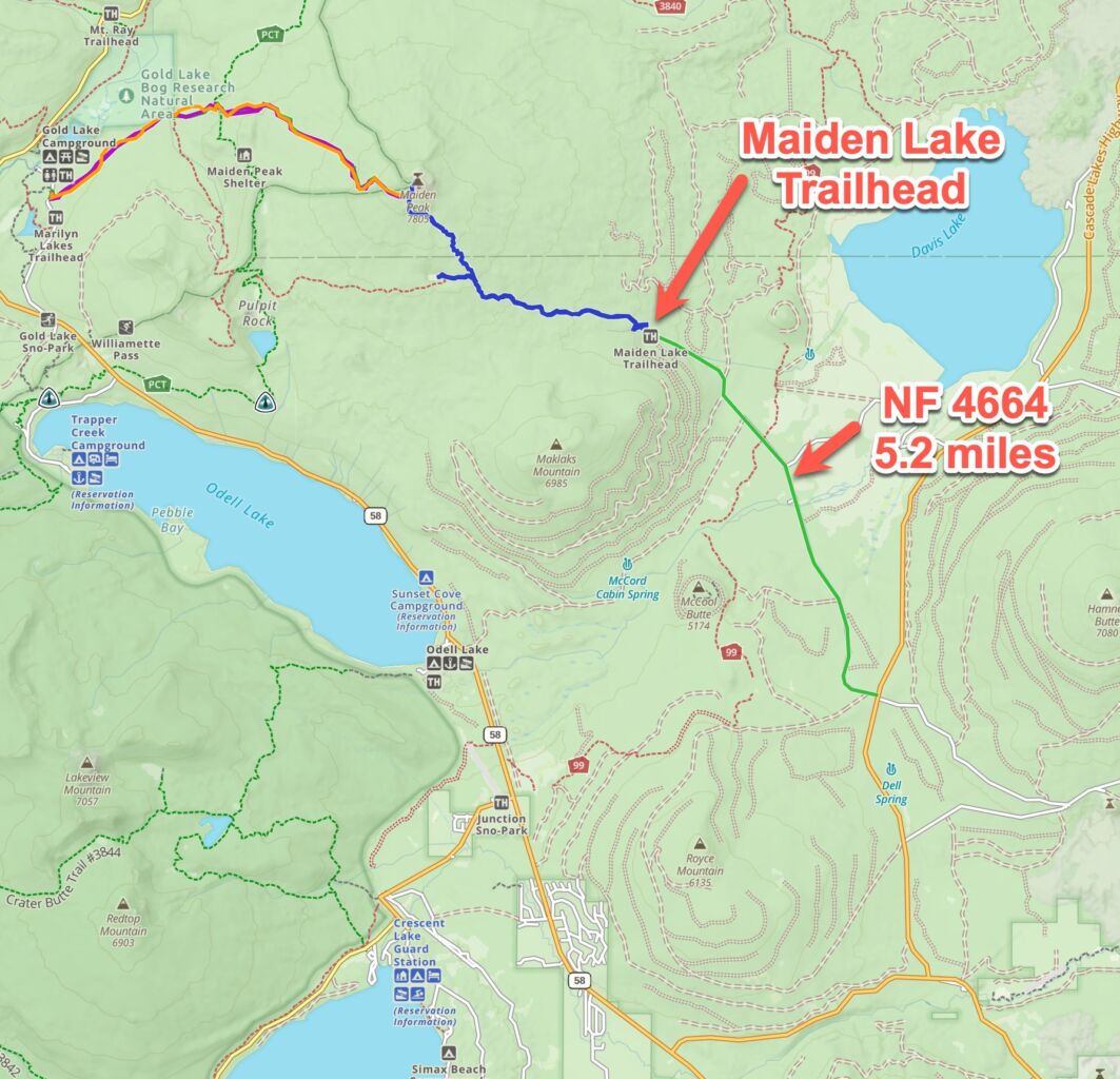 Maiden Peak via the Maiden Lake Trailhead