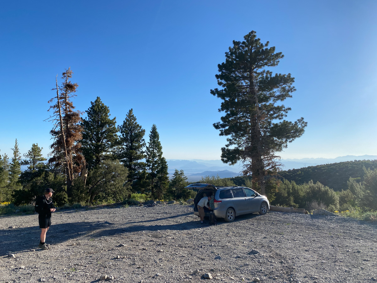 Bonanza Trailhead parking area