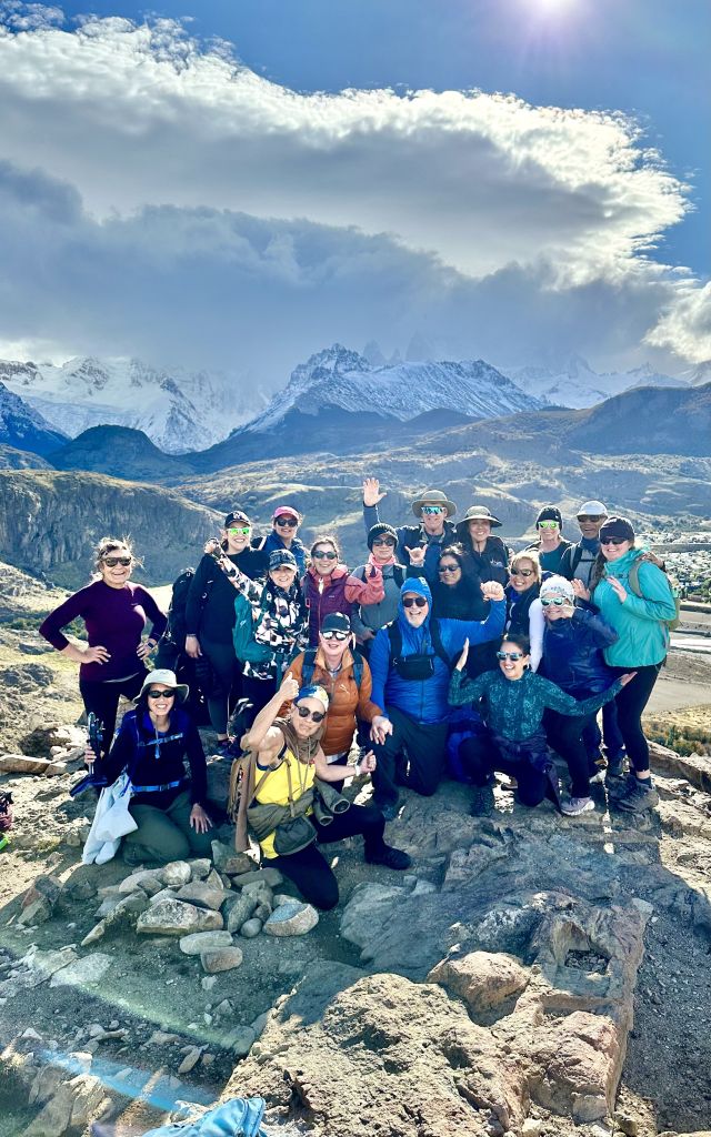 Our group at the top